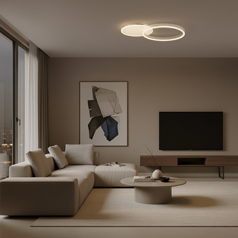 kelvo® VENOM KLV-101-0182 Φωτιστικό Οροφής LED 45W 4500lm 360° AC 220-240V IP20 Ρυθμιζόμενο Λευκό CCT με Χειριστήριο από 2700K έως 6000K Dimmable - Lumileds SMD Chip - Λευκό Ματ - Μ60 x Π40 x Υ7.5cm - 3 Χρόνια Εγγύηση kelvo® VENOM KLV-101-0182 Φωτιστικό Οροφής LED 45W 4500lm 360° AC 220-240V IP20 Ρυθμιζόμενο Λευκό CCT με Χειριστήριο από 2700K έως 6000K Dimmable - Lumileds SMD Chip - Λευκό Ματ - Μ60 x Π40 x Υ7.5cm - 3 Χρόνια Εγγύηση