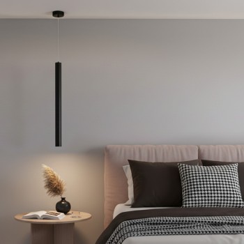 kelvo® CANAL KLV-101-0072 Κρεμαστό Φωτιστικό Οροφής LED 7W 700lm 36° AC 220-240V IP20 Θερμό Λευκό 2700K - Bridgelux COB Chip & TÜV SÜD Driver - Μαύρο Ματ - Μ4 x Π4 x Υ60cm - 5 Χρόνια Εγγύηση kelvo® CANAL KLV-101-0072 Κρεμαστό Φωτιστικό Οροφής LED 7W 700lm 36° AC 220-240V IP20 Θερμό Λευκό 2700K - Bridgelux COB Chip & TÜV SÜD Driver - Μαύρο Ματ - Μ4 x Π4 x Υ60cm - 5 Χρόνια Εγγύηση