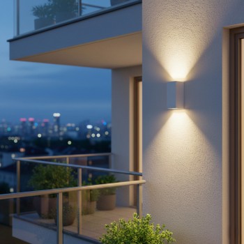 kelvo® BURANO KLV-101-0023 Φωτιστικό Τοίχου / Απλίκα για 2 Λάμπες MR16 με Ντουί GU10 AC 220-240V Αδιάβροχο IP65 - Λευκό Ματ - Μ8 x Π8 x Υ15cm kelvo® BURANO KLV-101-0023 Φωτιστικό Τοίχου / Απλίκα για 2 Λάμπες MR16 με Ντουί GU10 AC 220-240V Αδιάβροχο IP65 - Λευκό Ματ - Μ8 x Π8 x Υ15cm