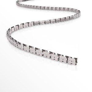 kelvo® NEONPRO KLV-101-0069 Εύκαμπτη Βάση Στήριξης για Neon Flex - Νίκελ Χρώμιο - Μ1000 x Π0.7 x Υ1.2cm - Ρολό 10 Μέτρων