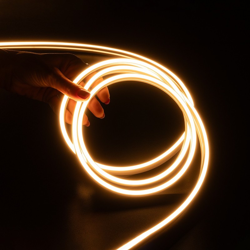 kelvo® NEONPRO KLV-101-0061 Ταινία Neon Flex LED 10W/m 1200lm/m 120° DC 48V Αδιάβροχο IP65 120 x SMD2835 Chip/m Θερμό Λευκό 2700K Dimmable - Lumileds SMD Chip - Μ100 x Π0.6 x Υ1.2cm - 6 Χρόνια Εγγύηση