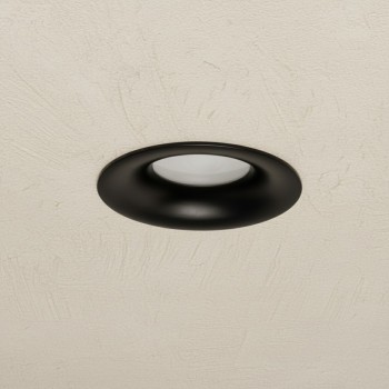 kelvo® LAMDA KLV-101-0044 Χωνευτό Φωτιστικό Downlight Σποτ Μπάνιου για Λάμπα MR16 με Ντουί GU10 AC 220-240V Αδιάβροχο IP65 - Μαύρο Ματ - Μ8.5 x Π8.5 x Υ3.5cm / Q7.5cm