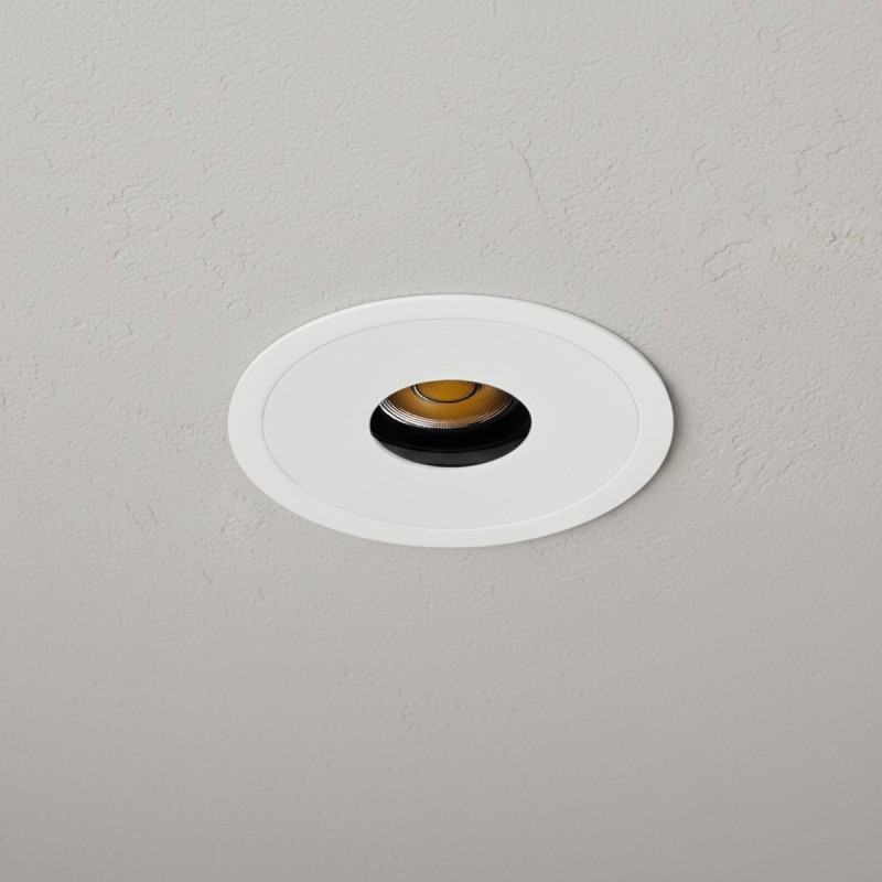 kelvo® PINADO KLV-101-0127 Χωνευτό Φωτιστικό Downlight Σποτ LED 7W 840lm 15° AC 220-240V IP20 Θερμό Λευκό 2700K - Bridgelux COB Chip & TÜV SÜD Driver - Λευκό Ματ - Μ8.3 x Π8.3 x Υ8.2cm / Q7.3cm - 5 Χρόνια Εγγύηση