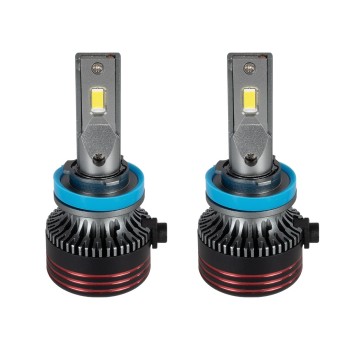 GloboStar® 82085 H9 HL Line KIT Βασικού Φωτισμού Αυτοκινήτου & Φορτηγού 3rd Generation Can-Bus Extreme Series LED CREE CXB COB 100W 24000lm DC 9-32V Αδιάβροχο IP67 Ψυχρό Λευκό 6000K