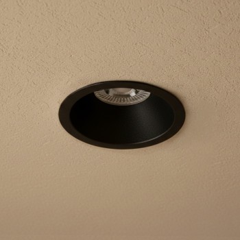 kelvo® DELTA KLV-101-0032 Χωνευτό Φωτιστικό Downlight Σποτ για Λάμπα MR16 με Ντουί GU10 AC 220-240V IP20 - Μαύρο Ματ - Μ8.5 x Π8.5 x Υ3.5cm / Q7.5cm