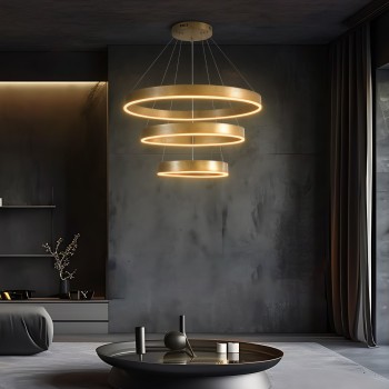 kelvo® VENOM KLV-101-0201 Κρεμαστό Φωτιστικό Οροφής LED 120W 12000lm 120° AC 220-240V IP20 Ρυθμιζόμενο Λευκό CCT με Χειριστήριο από 2700K έως 6000K Dimmable - Lumileds SMD Chip - Χρυσό Πλατίνα - Μ80 x Π80 x Υ80cm - 3 Χρόνια Εγγύηση kelvo® VENOM KLV-101-0201 Κρεμαστό Φωτιστικό Οροφής LED 120W 12000lm 120° AC 220-240V IP20 Ρυθμιζόμενο Λευκό CCT με Χειριστήριο από 2700K έως 6000K Dimmable - Lumileds SMD Chip - Χρυσό Πλατίνα - Μ80 x Π80 x Υ80cm - 3 Χρόνια Εγγύηση