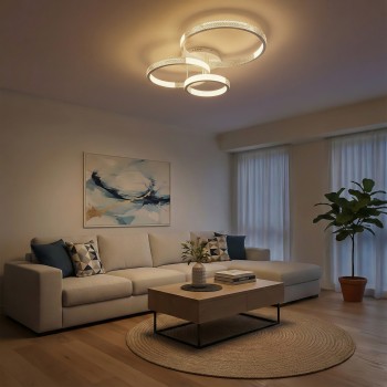 kelvo® DIAMOND KLV-101-0227 Φωτιστικό Οροφής LED 100W 10000lm 360° AC 220-240V IP20 Ρυθμιζόμενο Λευκό CCT με Χειριστήριο από 2700K έως 6000K Dimmable - Lumileds SMD Chip - Λευκό Ματ - Μ80 x Π50 x Υ20cm - 3 Χρόνια Εγγύηση kelvo® DIAMOND KLV-101-0227 Φωτιστικό Οροφής LED 100W 10000lm 360° AC 220-240V IP20 Ρυθμιζόμενο Λευκό CCT με Χειριστήριο από 2700K έως 6000K Dimmable - Lumileds SMD Chip - Λευκό Ματ - Μ80 x Π50 x Υ20cm - 3 Χρόνια Εγγύηση