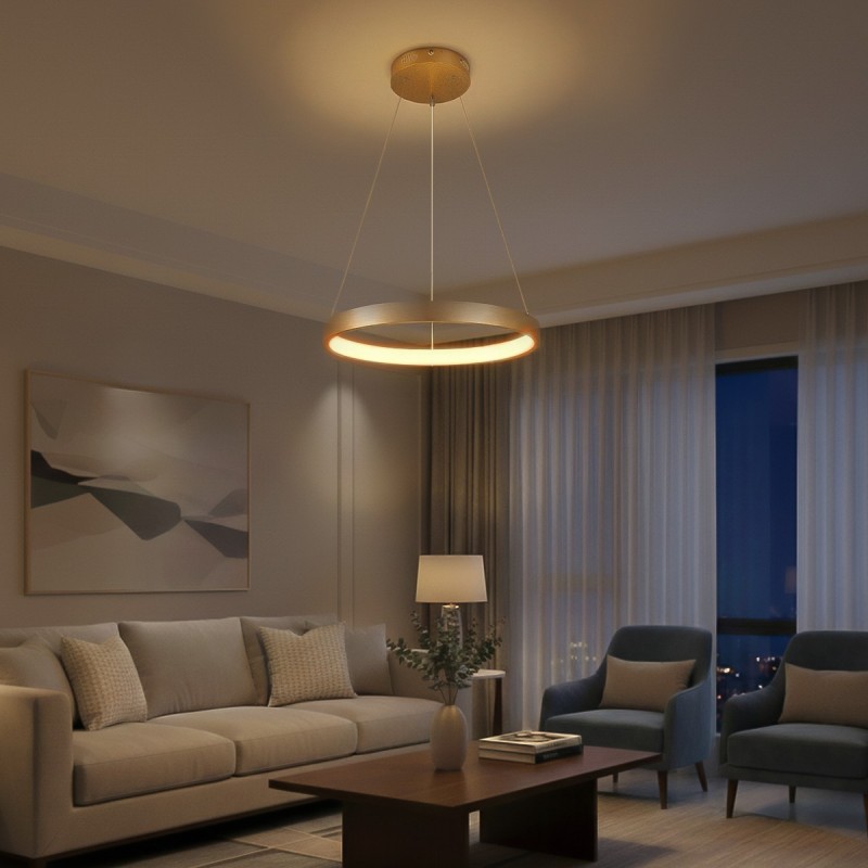 kelvo® NEMESIS KLV-101-0210 Κρεμαστό Φωτιστικό Οροφής LED 45W 4500lm 180° AC 220-240V IP20 Ρυθμιζόμενο Λευκό CCT με Χειριστήριο από 2700K έως 6000K Dimmable - Lumileds SMD Chip - Χρυσό Πλατίνα - Μ60 x Π60 x Υ4cm - 3 Χρόνια Εγγύηση kelvo® NEMESIS KLV-101-0210 Κρεμαστό Φωτιστικό Οροφής LED 45W 4500lm 180° AC 220-240V IP20 Ρυθμιζόμενο Λευκό CCT με Χειριστήριο από 2700K έως 6000K Dimmable - Lumileds SMD Chip - Χρυσό Πλατίνα - Μ60 x Π60 x Υ4cm - 3 Χρόνια Εγγύηση