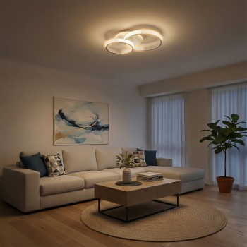 kelvo® DIAMOND KLV-101-0224 Φωτιστικό Οροφής LED 67W 6700lm 360° AC 220-240V IP20 Ρυθμιζόμενο Λευκό CCT με Χειριστήριο από 2700K έως 6000K Dimmable - Lumileds SMD Chip - Λευκό Ματ - Μ60 x Π40 x Υ14cm - 3 Χρόνια Εγγύηση kelvo® DIAMOND KLV-101-0224 Φωτιστικό Οροφής LED 67W 6700lm 360° AC 220-240V IP20 Ρυθμιζόμενο Λευκό CCT με Χειριστήριο από 2700K έως 6000K Dimmable - Lumileds SMD Chip - Λευκό Ματ - Μ60 x Π40 x Υ14cm - 3 Χρόνια Εγγύηση