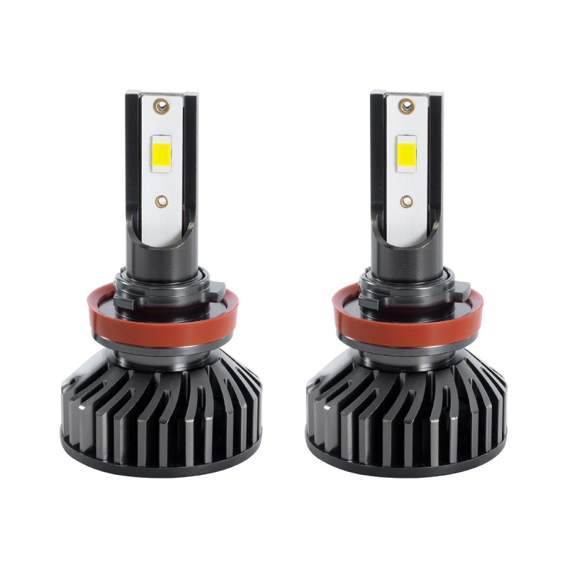 GloboStar® 82024 H8 F2 Line KIT Βασικού Φωτισμού Αυτοκινήτου & Φορτηγού 3rd Generation Can-Bus Series LED CREE CXB COB 30W/60W 3500lm/7000lm DC 12-24V Αδιάβροχο IP65 Ψυχρό Λευκό 6000K