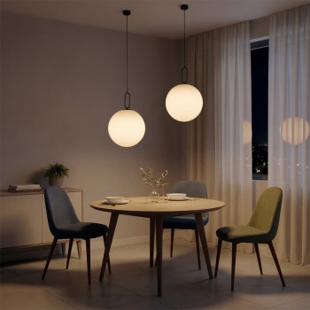 kelvo® BELLISSIMO KLV-101-0375 Κρεμαστό Φωτιστικό Οροφής για Λάμπα με Ντουί E27 AC 220-240V IP20 - Μαύρο Ματ & Λευκό - Μ40 x Π40 x Υ62cm kelvo® BELLISSIMO KLV-101-0375 Κρεμαστό Φωτιστικό Οροφής για Λάμπα με Ντουί E27 AC 220-240V IP20 - Μαύρο Ματ & Λευκό - Μ40 x Π40 x Υ62cm