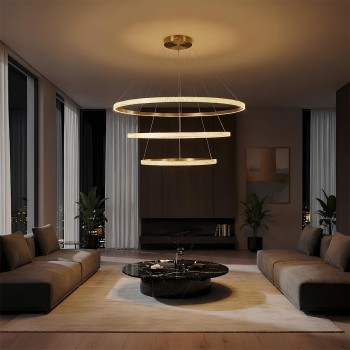 kelvo® DIAMOND KLV-101-0242 Κρεμαστό Φωτιστικό Οροφής LED 150W 15000lm 180° AC 220-240V IP20 Ρυθμιζόμενο Λευκό CCT με Χειριστήριο από 2700K έως 6000K Dimmable - Lumileds SMD Chip - Χρυσό Πλατίνα - Μ100 x Π100 x Υ100cm - 3 Χρόνια Εγγύηση kelvo® DIAMOND KLV-101-0242 Κρεμαστό Φωτιστικό Οροφής LED 150W 15000lm 180° AC 220-240V IP20 Ρυθμιζόμενο Λευκό CCT με Χειριστήριο από 2700K έως 6000K Dimmable - Lumileds SMD Chip - Χρυσό Πλατίνα - Μ100 x Π100 x Υ100cm - 3 Χρόνια Εγγύηση