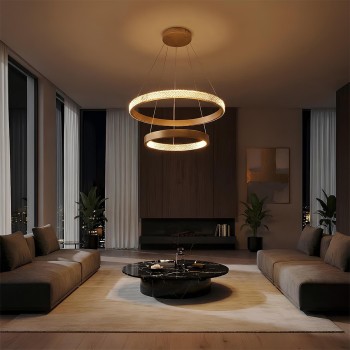 kelvo® DIAMOND KLV-101-0236 Κρεμαστό Φωτιστικό Οροφής LED 75W 7500lm 360° AC 220-240V IP20 Ρυθμιζόμενο Λευκό CCT με Χειριστήριο από 2700K έως 6000K Dimmable - Lumileds SMD Chip - Χρυσό Πλατίνα - Μ60 x Π60 x Υ40cm - 3 Χρόνια Εγγύηση kelvo® DIAMOND KLV-101-0236 Κρεμαστό Φωτιστικό Οροφής LED 75W 7500lm 360° AC 220-240V IP20 Ρυθμιζόμενο Λευκό CCT με Χειριστήριο από 2700K έως 6000K Dimmable - Lumileds SMD Chip - Χρυσό Πλατίνα - Μ60 x Π60 x Υ40cm - 3 Χρόνια Εγγύηση