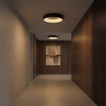 kelvo® SALEM KLV-101-0277 Φωτιστικό Οροφής LED 75W 7500lm 120° AC 220-240V IP20 Ρυθμιζόμενο Λευκό CCT με Χειριστήριο από 2700K έως 6000K Dimmable - Lumileds SMD Chip - Μαύρο Ματ - Μ45 x Π45 x Υ9.5cm - 3 Χρόνια Εγγύηση