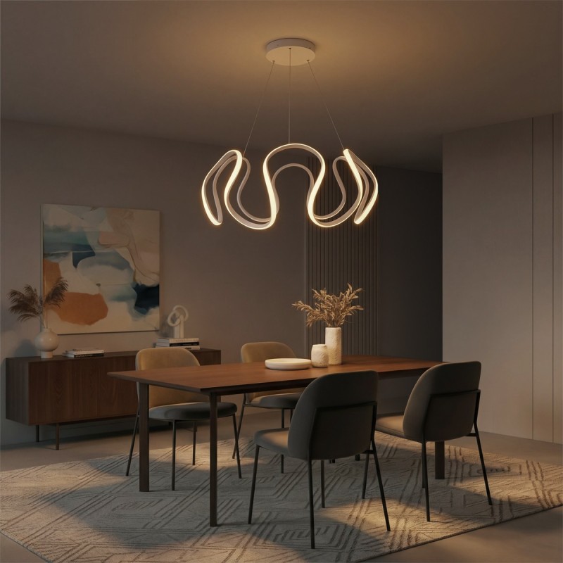 kelvo® TARANTULA KLV-101-0270 Κρεμαστό Φωτιστικό Οροφής LED 120W 12000lm 360° AC 220-240V IP20 Ρυθμιζόμενο Λευκό CCT με Χειριστήριο από 2700K έως 6000K Dimmable - Lumileds SMD Chip - Λευκό Ματ - Μ78 x Π78 x Υ31.5cm - 3 Χρόνια Εγγύηση kelvo® TARANTULA KLV-101-0270 Κρεμαστό Φωτιστικό Οροφής LED 120W 12000lm 360° AC 220-240V IP20 Ρυθμιζόμενο Λευκό CCT με Χειριστήριο από 2700K έως 6000K Dimmable - Lumileds SMD Chip - Λευκό Ματ - Μ78 x Π78 x Υ31.5cm - 3 Χρόνια Εγγύηση