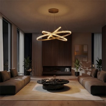 kelvo® DIAMOND KLV-101-0240-V2 Κρεμαστό Φωτιστικό Οροφής LED 120W 12000lm 180° AC 220-240V IP20 Ρυθμιζόμενο Λευκό CCT με Χειριστήριο από 2700K έως 6000K Dimmable - Lumileds SMD Chip - Χρυσό Πλατίνα - Μ80 x Π80 x Υ80cm - 3 Χρόνια Εγγύηση kelvo® DIAMOND KLV-101-0240-V2 Κρεμαστό Φωτιστικό Οροφής LED 120W 12000lm 180° AC 220-240V IP20 Ρυθμιζόμενο Λευκό CCT με Χειριστήριο από 2700K έως 6000K Dimmable - Lumileds SMD Chip - Χρυσό Πλατίνα - Μ80 x Π80 x Υ80cm - 3 Χρόνια Εγγύηση