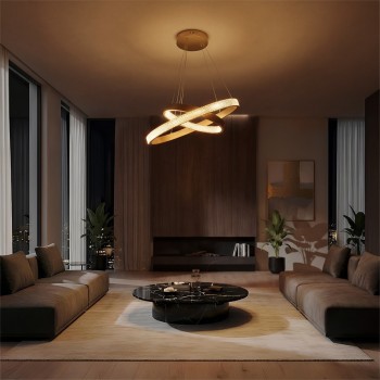 kelvo® DIAMOND KLV-101-0236-V2 Κρεμαστό Φωτιστικό Οροφής LED 75W 7500lm 360° AC 220-240V IP20 Ρυθμιζόμενο Λευκό CCT με Χειριστήριο από 2700K έως 6000K Dimmable - Lumileds SMD Chip - Χρυσό Πλατίνα - Μ60 x Π60 x Υ40cm - 3 Χρόνια Εγγύηση kelvo® DIAMOND KLV-101-0236-V2 Κρεμαστό Φωτιστικό Οροφής LED 75W 7500lm 360° AC 220-240V IP20 Ρυθμιζόμενο Λευκό CCT με Χειριστήριο από 2700K έως 6000K Dimmable - Lumileds SMD Chip - Χρυσό Πλατίνα - Μ60 x Π60 x Υ40cm - 3 Χρόνια Εγγύηση