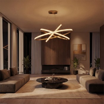 kelvo® DIAMOND KLV-101-0242-V2 Κρεμαστό Φωτιστικό Οροφής LED 150W 15000lm 180° AC 220-240V IP20 Ρυθμιζόμενο Λευκό CCT με Χειριστήριο από 2700K έως 6000K Dimmable - Lumileds SMD Chip - Χρυσό Πλατίνα - Μ100 x Π100 x Υ100cm - 3 Χρόνια Εγγύηση kelvo® DIAMOND KLV-101-0242-V2 Κρεμαστό Φωτιστικό Οροφής LED 150W 15000lm 180° AC 220-240V IP20 Ρυθμιζόμενο Λευκό CCT με Χειριστήριο από 2700K έως 6000K Dimmable - Lumileds SMD Chip - Χρυσό Πλατίνα - Μ100 x Π100 x Υ100cm - 3 Χρόνια Εγγύηση