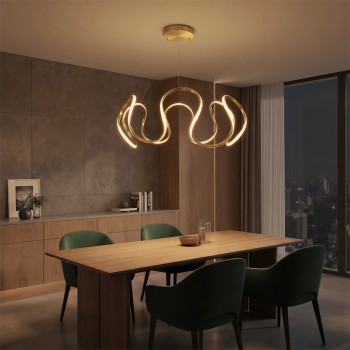 kelvo® TARANTULA KLV-101-0271 Κρεμαστό Φωτιστικό Οροφής LED 120W 12000lm 360° AC 220-240V IP20 Ρυθμιζόμενο Λευκό CCT με Χειριστήριο από 2700K έως 6000K Dimmable - Lumileds SMD Chip - Χρυσό Πλατίνα - Μ78 x Π78 x Υ31.5cm - 3 Χρόνια Εγγύηση kelvo® TARANTULA KLV-101-0271 Κρεμαστό Φωτιστικό Οροφής LED 120W 12000lm 360° AC 220-240V IP20 Ρυθμιζόμενο Λευκό CCT με Χειριστήριο από 2700K έως 6000K Dimmable - Lumileds SMD Chip - Χρυσό Πλατίνα - Μ78 x Π78 x Υ31.5cm - 3 Χρόνια Εγγύηση