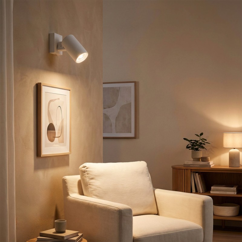 kelvo® SPOTA KLV-101-0135-V2 Κινούμενο Φωτιστικό Σποτ Τοίχου για Λάμπα MR16 με Ντουί GU10 AC 220-240V IP20 - Λευκό Ματ - Μ7 x Π6 x Υ14cm kelvo® SPOTA KLV-101-0135-V2 Κινούμενο Φωτιστικό Σποτ Τοίχου για Λάμπα MR16 με Ντουί GU10 AC 220-240V IP20 - Λευκό Ματ - Μ7 x Π6 x Υ14cm