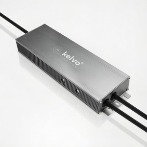 kelvo® SELAS KLV-107-0037 Τροφοδοτικό/Μετασχηματιστής Class I PELV 360W 15A AC 220-240V σε DC 24V Αδιάβροχο IP67 - Γκρι Ανθρακί Ματ - Μ26.8 x Π7.2 x Υ3.2cm - 5 Χρόνια Εγγύηση
