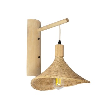 GLOBOSTAR® KALIA 01964 Boho Φωτιστικό Τοίχου - Απλίκα με Ντουί 1 x E27 AC 220-240V IP20 - Μπεζ - Μ33 x Π36 x Υ42cm GLOBOSTAR® KALIA 01964 Boho Φωτιστικό Τοίχου - Απλίκα με Ντουί 1 x E27 AC 220-240V IP20 - Μπεζ - Μ33 x Π36 x Υ42cm