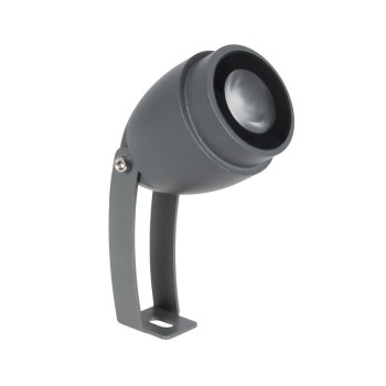 GLOBOSTAR® TREEGAL 90460 Φωτιστικό Σποτ για Φυτά - Δέντρα με Βάση Μπετού & Κορμού LED 3W 315lm 15° DC 24V Αδιάβροχο IP67 Ultra Θερμό Λευκό 2200K Dimmable - Bridgelux SMD Chip - Γκρι Ανθρακί - Μ5 x Π5 x Υ13cm - 3 Χρόνια Εγγύηση