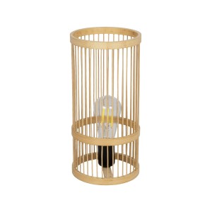 GLOBOSTAR® NOMAD 01999 Boho Επιτραπέζιο Φωτιστικό Πορτατίφ με Ντουί 1 x E27 AC 220-240V IP20 - Μπεζ - Μ16 x Π16 x Υ33cm