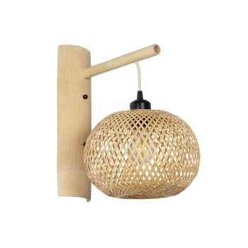 GLOBOSTAR® SELVA 01963 Boho Φωτιστικό Τοίχου - Απλίκα με Ντουί 1 x E27 AC 220-240V IP20 - Μπεζ - Μ23 x Π23 x Υ37cm GLOBOSTAR® SELVA 01963 Boho Φωτιστικό Τοίχου - Απλίκα με Ντουί 1 x E27 AC 220-240V IP20 - Μπεζ - Μ23 x Π23 x Υ37cm