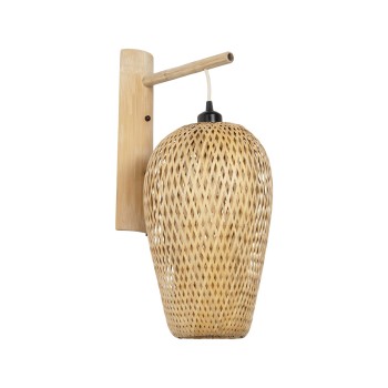 GLOBOSTAR® SELVA 01977 Boho Φωτιστικό Τοίχου - Απλίκα με Ντουί 1 x E27 AC 220-240V IP20 - Μπεζ - Μ24 x Π32 x Υ56cm GLOBOSTAR® SELVA 01977 Boho Φωτιστικό Τοίχου - Απλίκα με Ντουί 1 x E27 AC 220-240V IP20 - Μπεζ - Μ24 x Π32 x Υ56cm