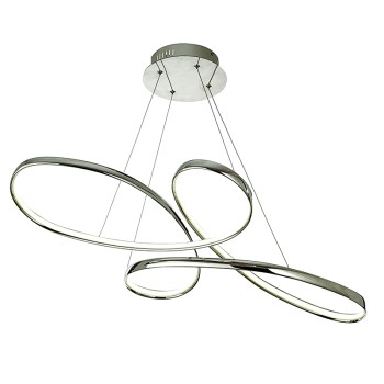 InLight Κρεμαστό φωτιστικό LED 56W 3CCT (by switch) από αλουμίνιο σε χρώμιο απόχρωση D:100cm (6151-CH) InLight Κρεμαστό φωτιστικό LED 56W 3CCT (by switch) από αλουμίνιο σε χρώμιο απόχρωση D:100cm (6151-CH)