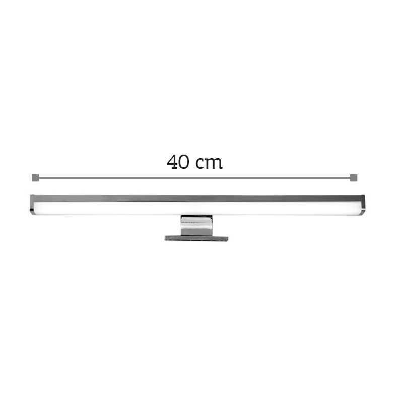InLight Επιτοίχιο φωτιστικό LED 10W 4000K από πλαστικό σε χρώμιο απόχρωση D:40cm (1043-Β) InLight Επιτοίχιο φωτιστικό LED 10W 4000K από πλαστικό σε χρώμιο απόχρωση D:40cm (1043-Β)