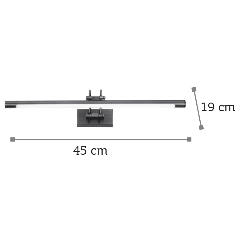 InLight Επιτοίχιο φωτιστικό LED 8W 3000K από οξυντέ μέταλλο και ακρυλικό D:45cm (1044-Β-Οξυντέ) InLight Επιτοίχιο φωτιστικό LED 8W 3000K από οξυντέ μέταλλο και ακρυλικό D:45cm (1044-Β-Οξυντέ)