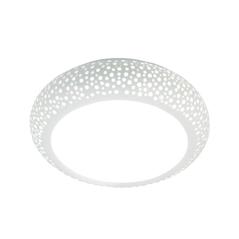 InLight Πλαφονιέρα οροφής λευκή από γύψο 3XE27 D:40cm (42155-B) InLight Πλαφονιέρα οροφής λευκή από γύψο 3XE27 D:40cm (42155-B)