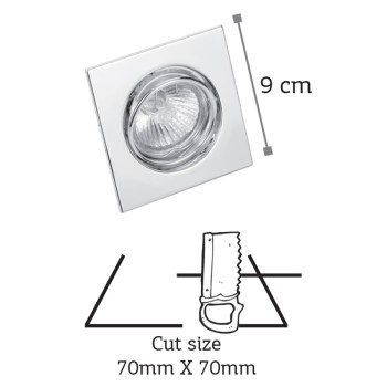 InLight Χωνευτό σποτ από λευκό μέταλλο 1XGU10 D:9cm (43278-Λευκό) InLight Χωνευτό σποτ από λευκό μέταλλο 1XGU10 D:9cm (43278-Λευκό)