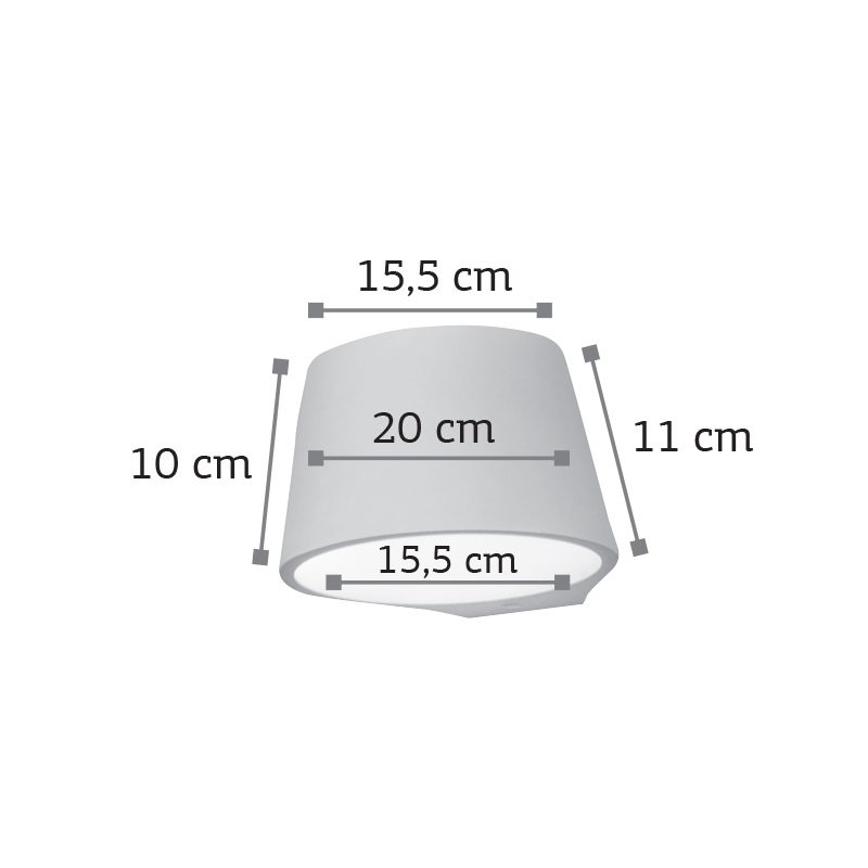 InLight Επιτοίχιο φωτιστικό λευκό από γύψο 1XE14 D:15,5cm (43375) InLight Επιτοίχιο φωτιστικό λευκό από γύψο 1XE14 D:15,5cm (43375)