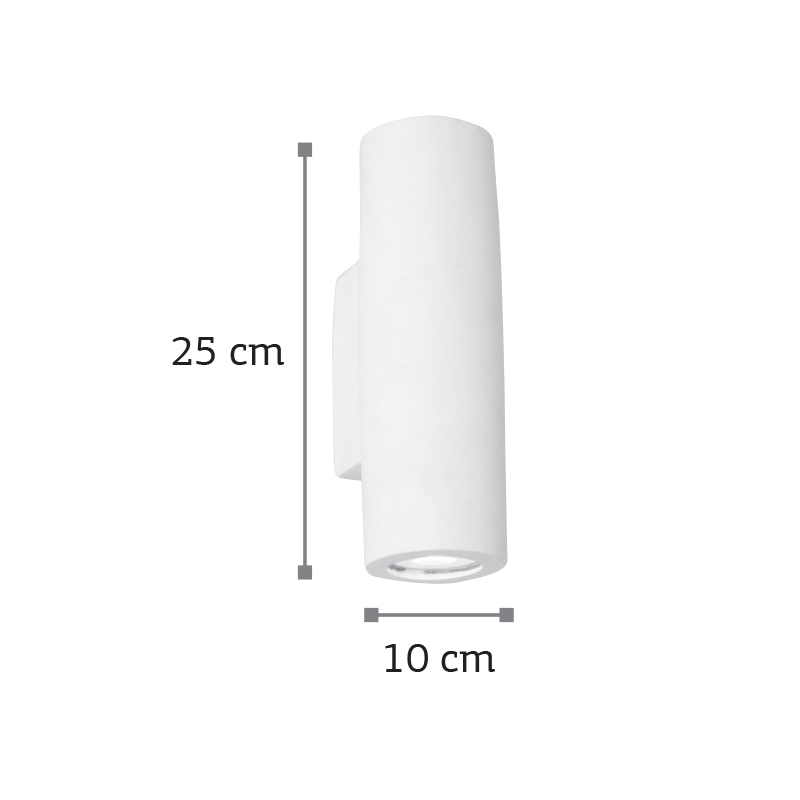 InLight Επιτοίχιο φωτιστικό λευκό από γύψο 2XGU10 D:25cm (43404) InLight Επιτοίχιο φωτιστικό λευκό από γύψο 2XGU10 D:25cm (43404)