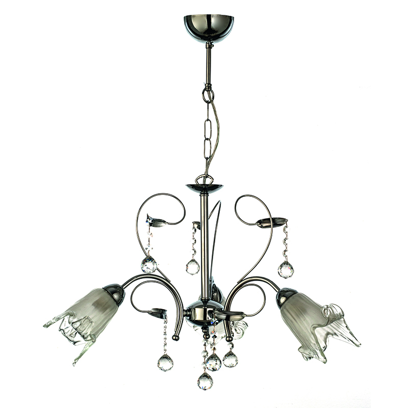 InLight Κρεμαστό φωτιστικό από χρώμιο μέταλλο κρύσταλλα και λευκό γυαλί 3XE14 D:60cm (5300-3-CH) InLight Κρεμαστό φωτιστικό από χρώμιο μέταλλο κρύσταλλα και λευκό γυαλί 3XE14 D:60cm (5300-3-CH)