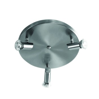 InLight Επιτοίχιο σποτ από μέταλλο σε νίκελ ματ απόχρωση 3XGU10 D:25cm (9075-3Φ-Νίκελ Ματ) InLight Επιτοίχιο σποτ από μέταλλο σε νίκελ ματ απόχρωση 3XGU10 D:25cm (9075-3Φ-Νίκελ Ματ)