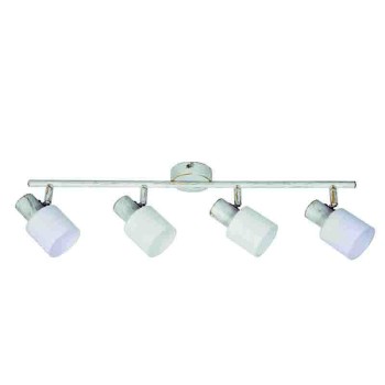 InLight Επιτοίχιο σποτ από μέταλλο σε απόχρωση λευκής πατίνας 4XE14 D:62cm (9079-4Φ-Λευκή Πατίνα) InLight Επιτοίχιο σποτ από μέταλλο σε απόχρωση λευκής πατίνας 4XE14 D:62cm (9079-4Φ-Λευκή Πατίνα)