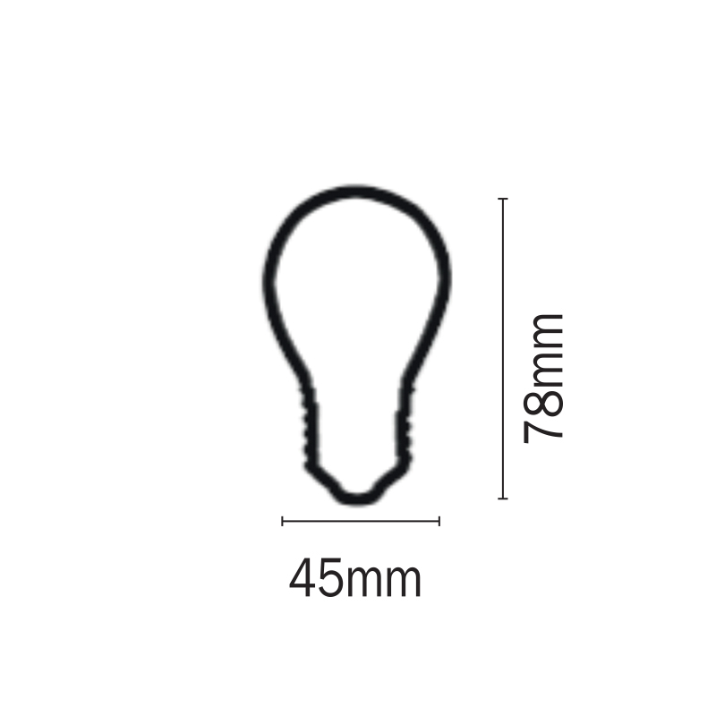 InLight E27 LED Filament G45 5watt Φυσικό Λευκό  (7.27.05.13.2)