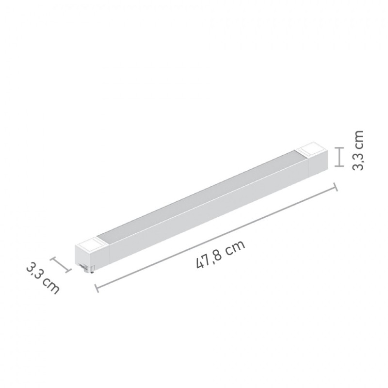 InLight Γραμμικό φωτιστικό LED 35W 4000K για μονοφασική ράγα σε λευκή απόχρωση D:47,5cmX3,3cm (T02702-WH) InLight Γραμμικό φωτιστικό LED 35W 4000K για μονοφασική ράγα σε λευκή απόχρωση D:47,5cmX3,3cm (T02702-WH)
