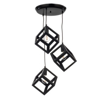 InLight Κρεμαστό φωτιστικό από μαύρο μέταλλο 3XE27 D:30cm (4400-3-BL-ΡΟΖΕΤΑ) InLight Κρεμαστό φωτιστικό από μαύρο μέταλλο 3XE27 D:30cm (4400-3-BL-ΡΟΖΕΤΑ)