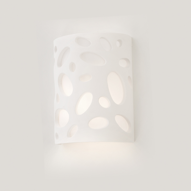 InLight Επιτοίχιο φωτιστικό λευκό από γύψο 1XE14 D:18cm (43343) InLight Επιτοίχιο φωτιστικό λευκό από γύψο 1XE14 D:18cm (43343)