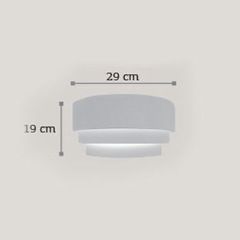 InLight Επιτοίχιο φωτιστικό λευκό από γύψο 1XE14 D:29cm (43388) InLight Επιτοίχιο φωτιστικό λευκό από γύψο 1XE14 D:29cm (43388)