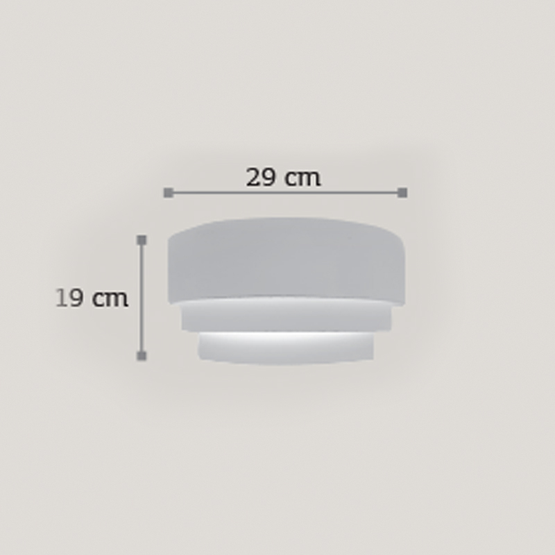 InLight Επιτοίχιο φωτιστικό λευκό από γύψο 1XE14 D:29cm (43388) InLight Επιτοίχιο φωτιστικό λευκό από γύψο 1XE14 D:29cm (43388)