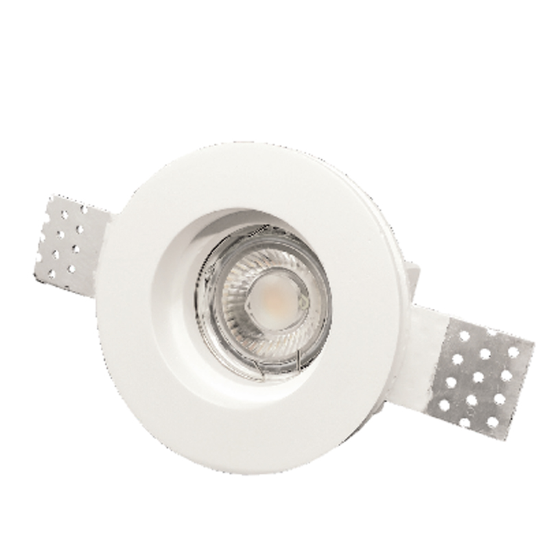 InLight Χωνευτό σποτ λευκό από γύψο 1XGU10 D:10cm (Χ0006) InLight Χωνευτό σποτ λευκό από γύψο 1XGU10 D:10cm (Χ0006)