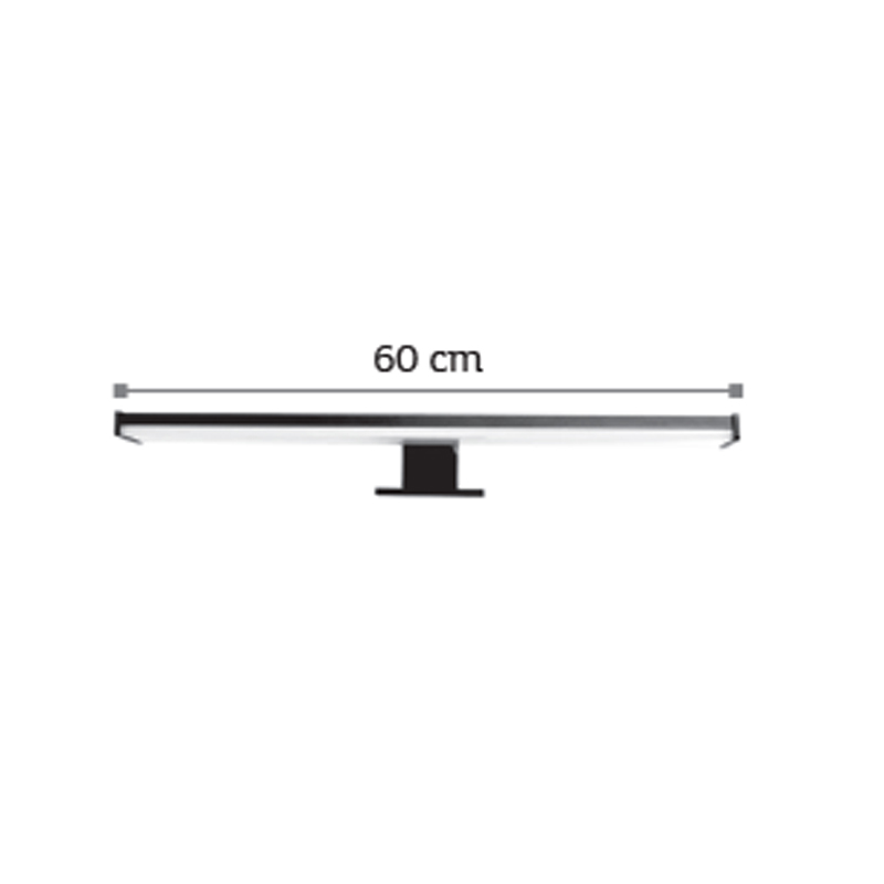 InLight Επιτοίχιο φωτιστικό LED 12W 4000K από πλαστικό σε μαύρη απόχρωση D:60cm (1047-Α) InLight Επιτοίχιο φωτιστικό LED 12W 4000K από πλαστικό σε μαύρη απόχρωση D:60cm (1047-Α)