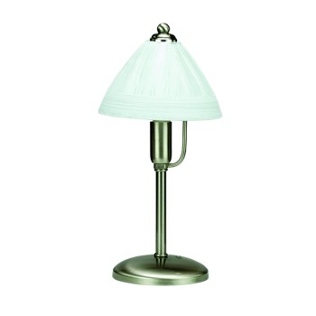 InLight Επιτραπέζιο φωτιστικό από νίκελ ματ μέταλλο και λευκό γυαλί 1XE14 D:34cm (3432-Λευκό) InLight Επιτραπέζιο φωτιστικό από νίκελ ματ μέταλλο και λευκό γυαλί 1XE14 D:34cm (3432-Λευκό)