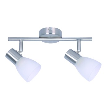 InLight Επιτοίχιο σποτ από μέταλλο σε νίκελ ματ απόχρωση 2XE14 D:30cm (9065-2Φ-Νίκελ Ματ) InLight Επιτοίχιο σποτ από μέταλλο σε νίκελ ματ απόχρωση 2XE14 D:30cm (9065-2Φ-Νίκελ Ματ)